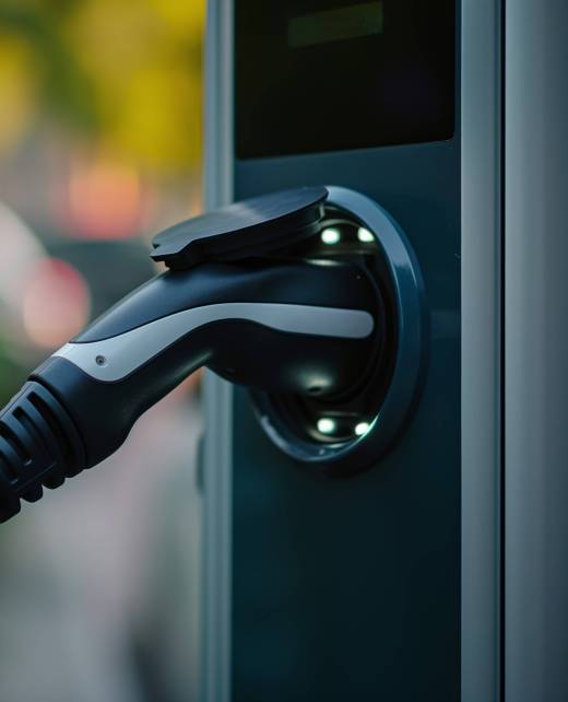 Une borne de recharge pour voiture électrique